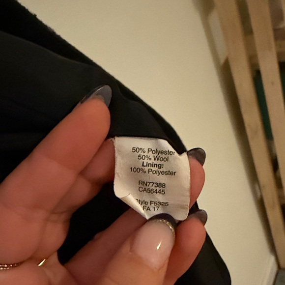 J. Crew Women's Elegant Black Pea Coat - Picture 3 of 7